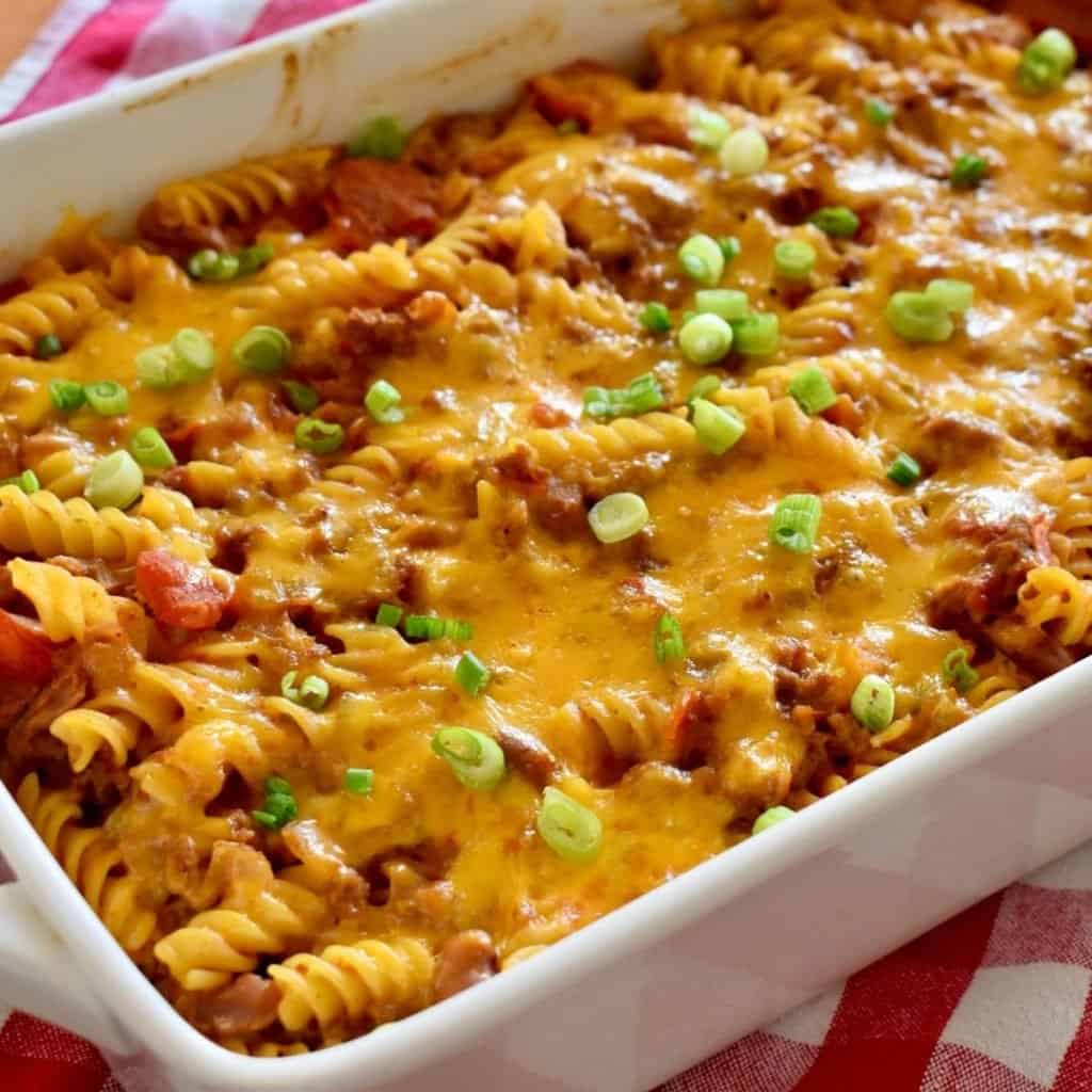 Chili Pasta Bake - This Delicious House