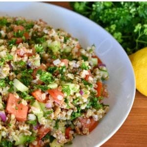 Farro Tabbouleh Salad recipe.