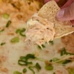 slow cooker buffalo chicken dip with raw chicken.