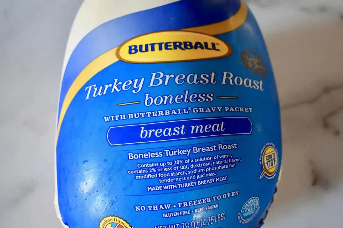 packaged boneless turkey breast roast. 