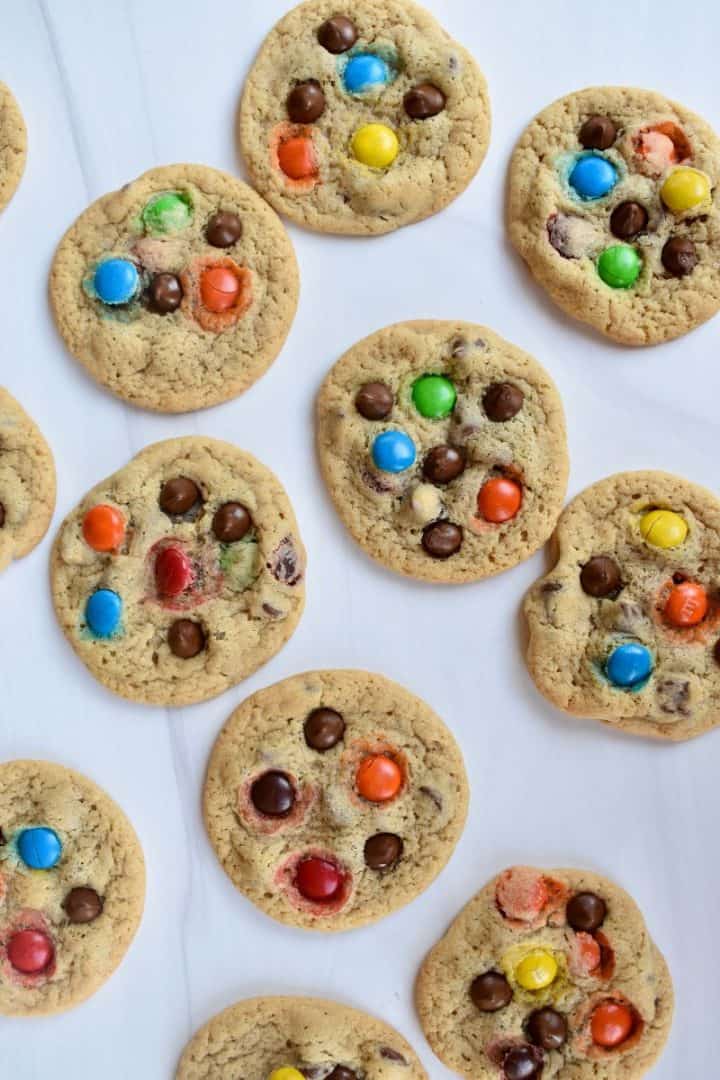 M&M Chocolate Chip Cookies - This Delicious House