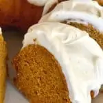 Pumpkin Bundt Cake with Cream Cheese Frosting