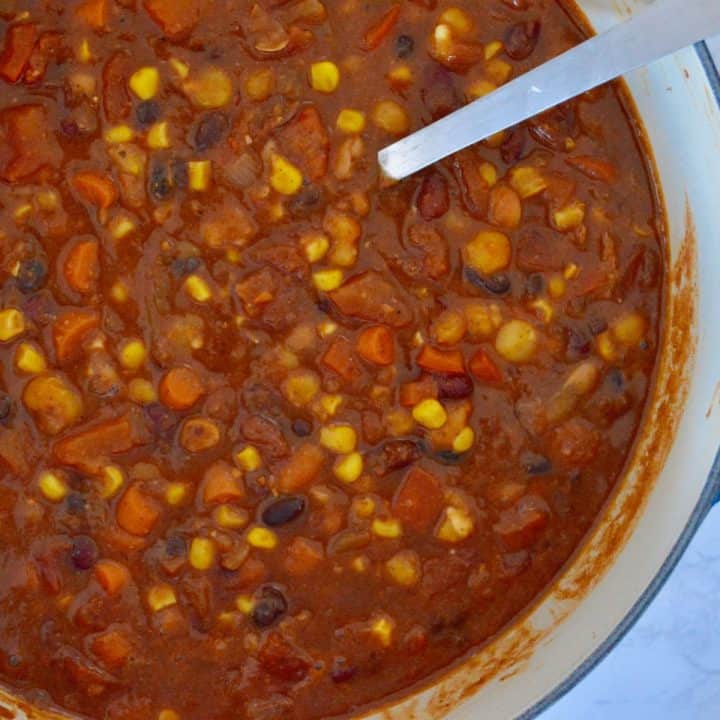 Three Bean Chili - This Delicious House