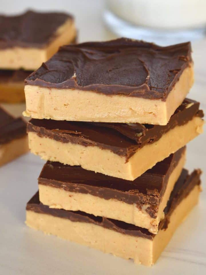 No Bake Chocolate Peanut Butter Bars This Delicious House 8906