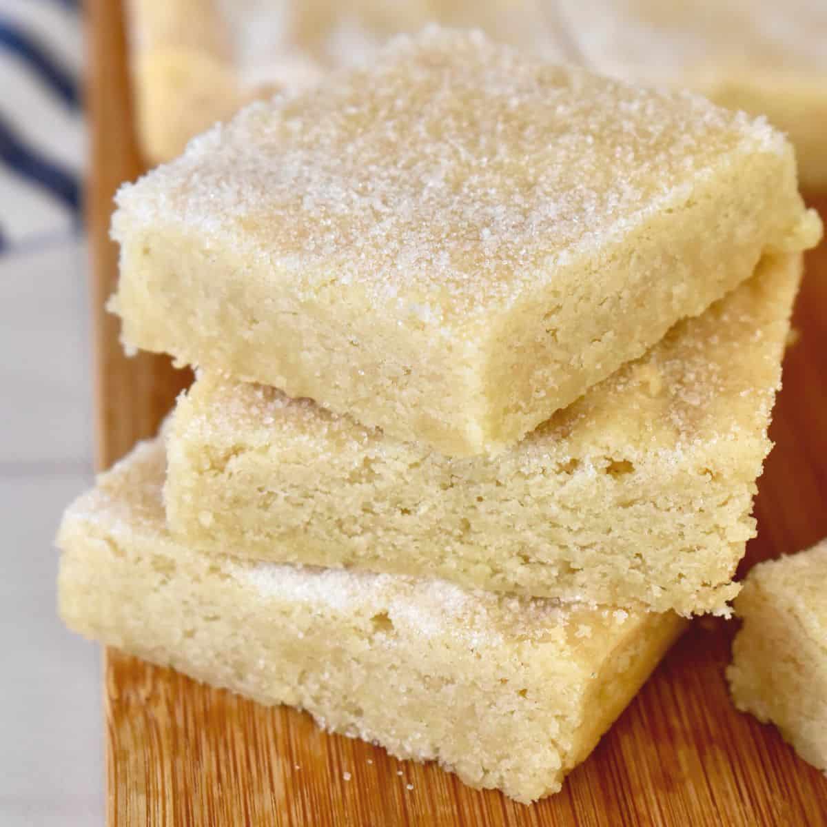 Tender Shortbread Cookies (pan-style)