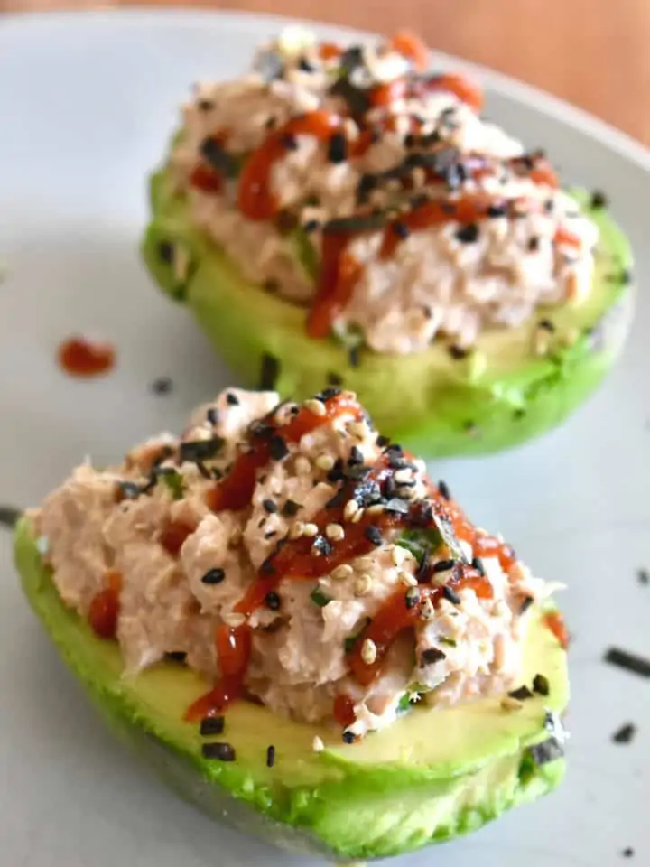 Salmon Stuffed Avocado This Delicious House