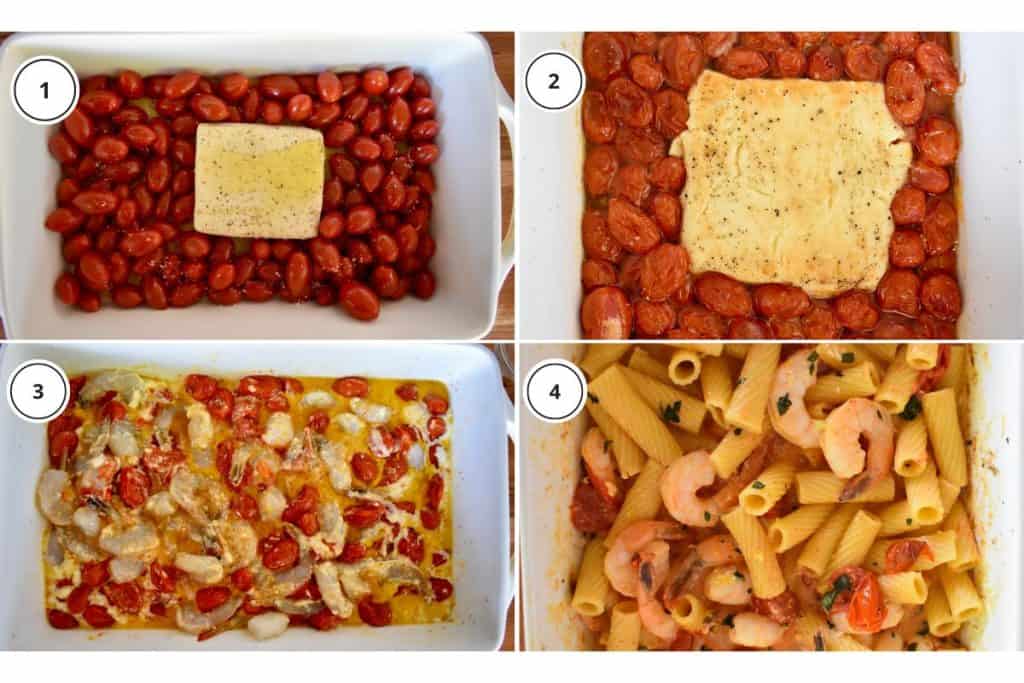Baked Feta Pasta with Shrimp - This Delicious House