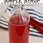 Rhubarb Simple Syrup Recipe.