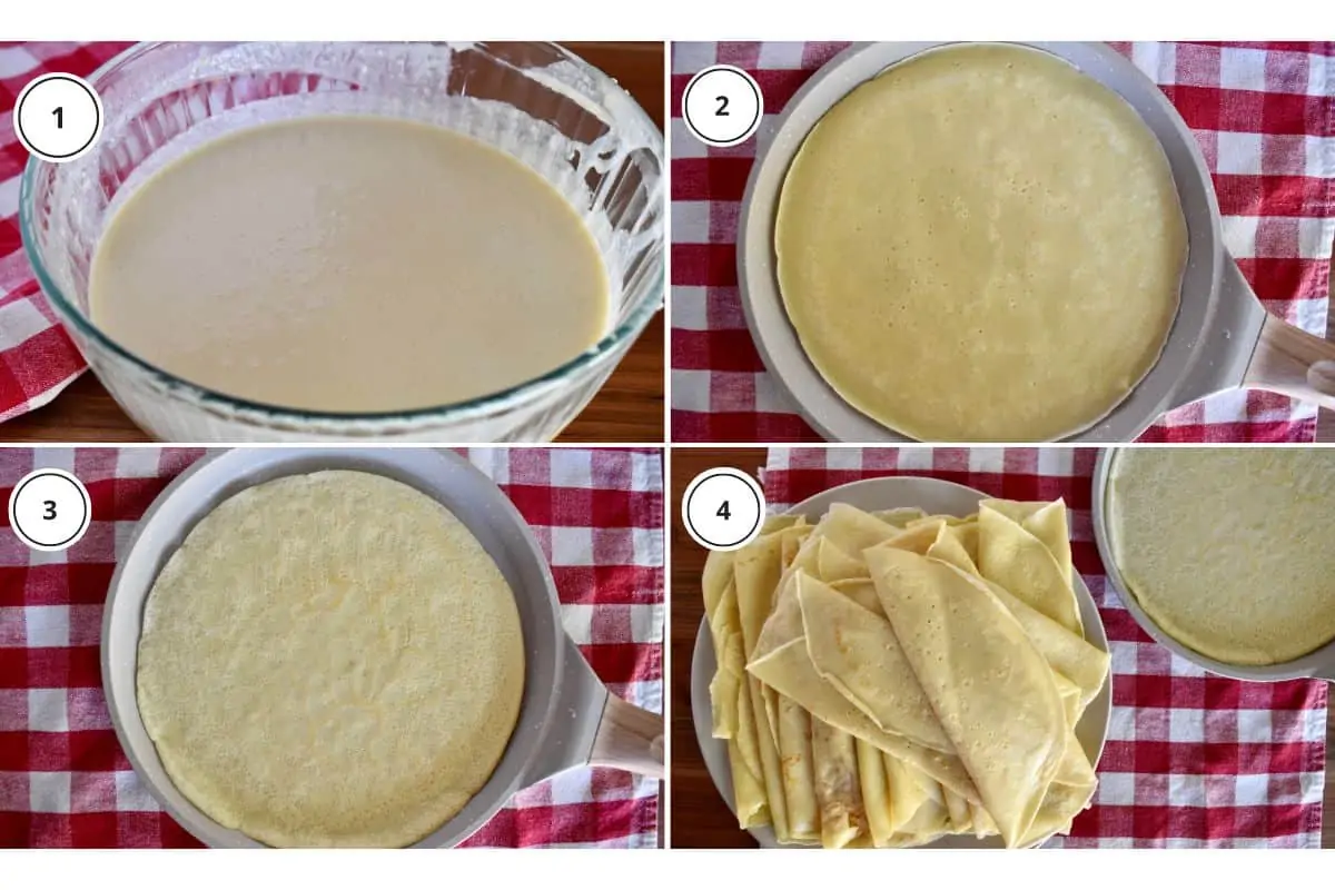 Process shots showing how to make the recipe.