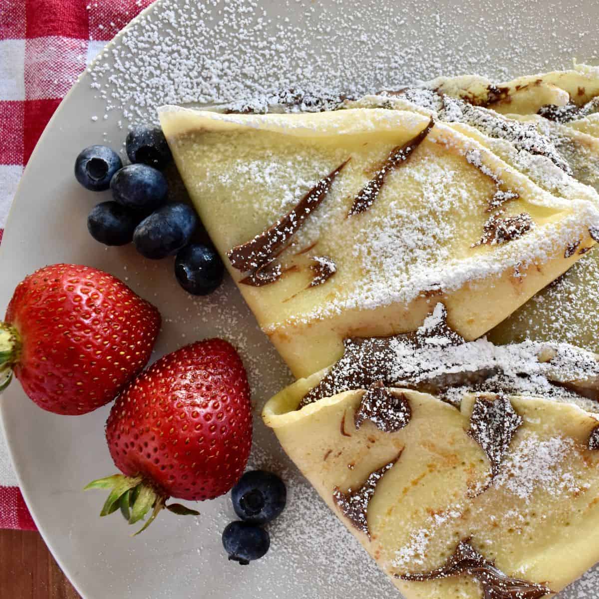 Nutella Crepes - Dinners, Dishes, and Desserts