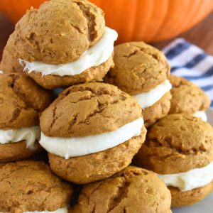 Pumpkin Whoopie Pies with Cake Mix.