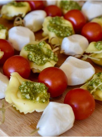 Pesto Tortellini Skewers