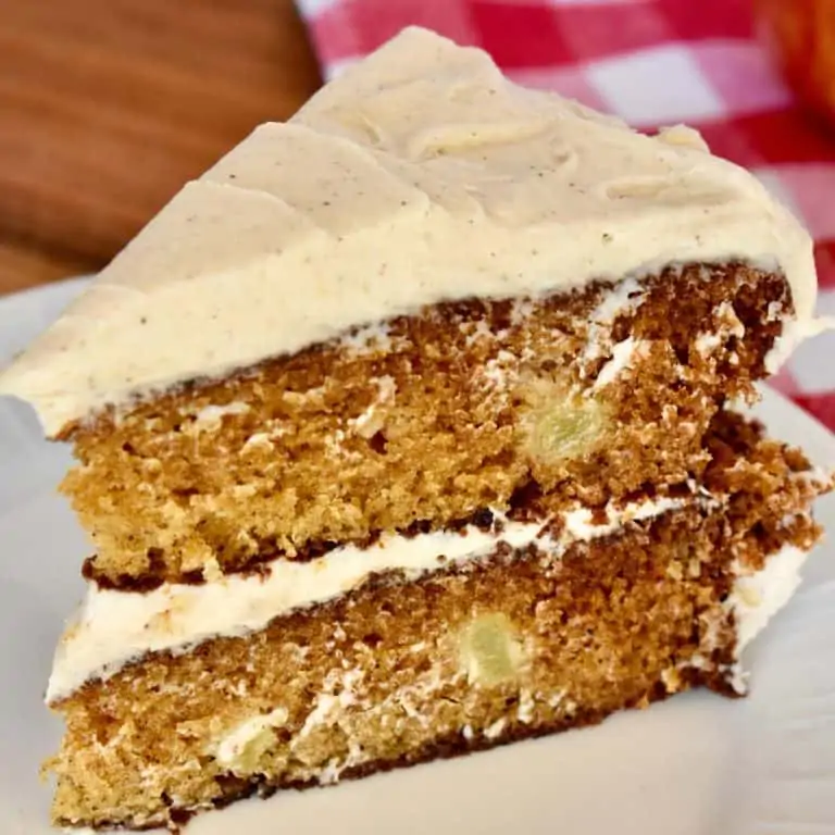 Apple Spice Cake with Cinnamon Buttercream Frosting