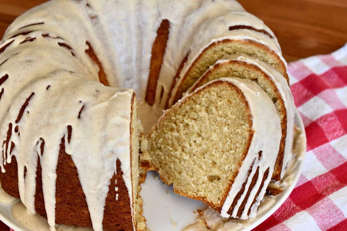 Eggnog Bundt Cake is the perfect holiday dessert! 