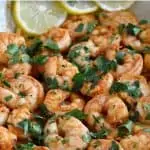 Pan Seared Shrimp with Garlic.