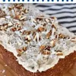 Hummingbird Bread Recipe with Cream Cheese Frosting.
