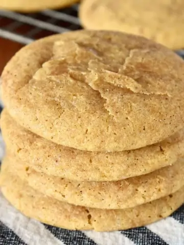 Pumpkin Snickerdoodle Cookies.