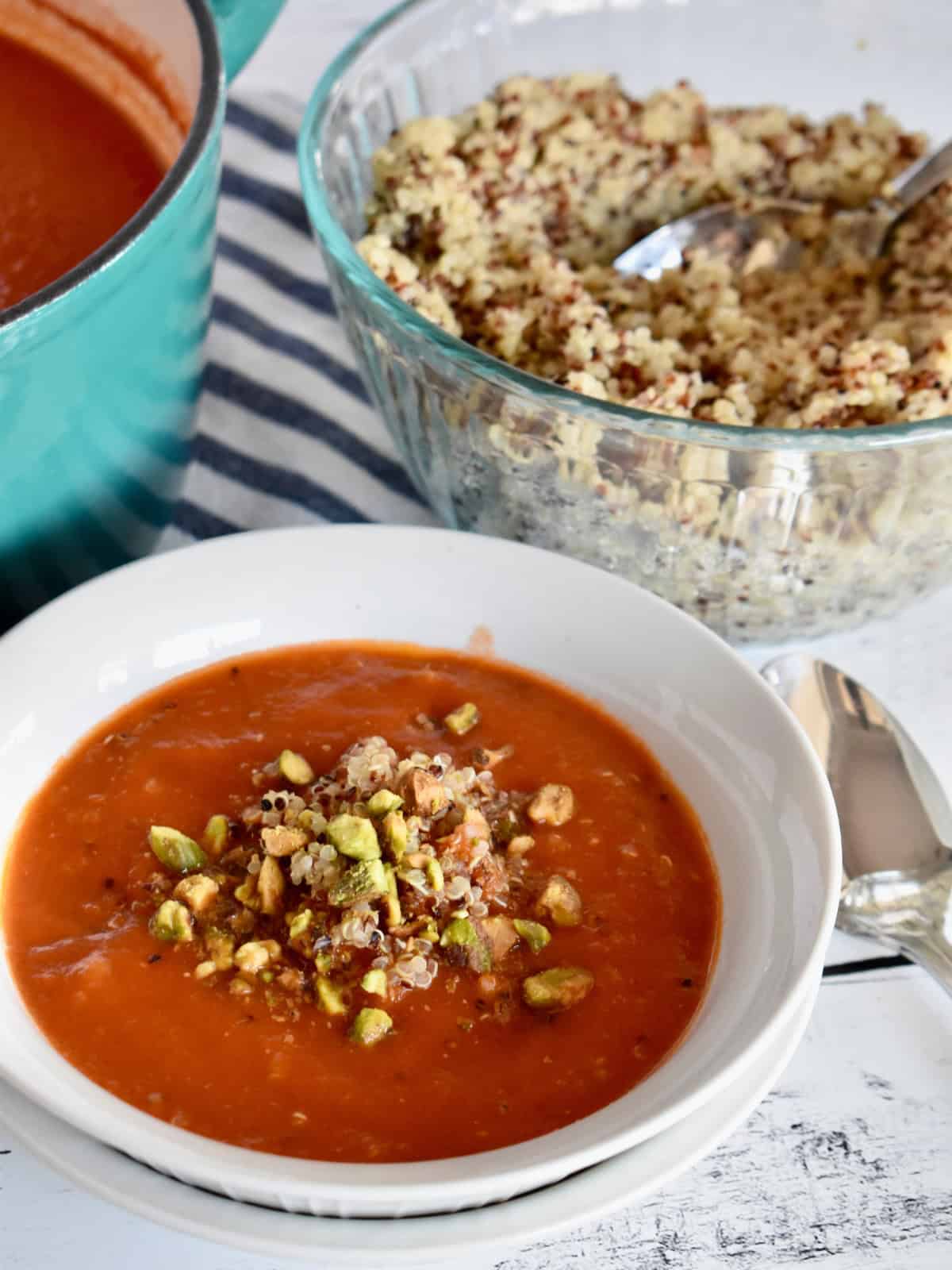 Tomato Quinoa Soup. 