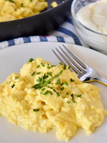 Ricotta Scrambled Eggs.