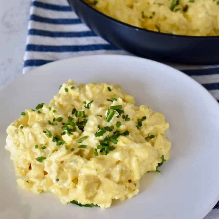 Scrambled Eggs with Cream Cheese.