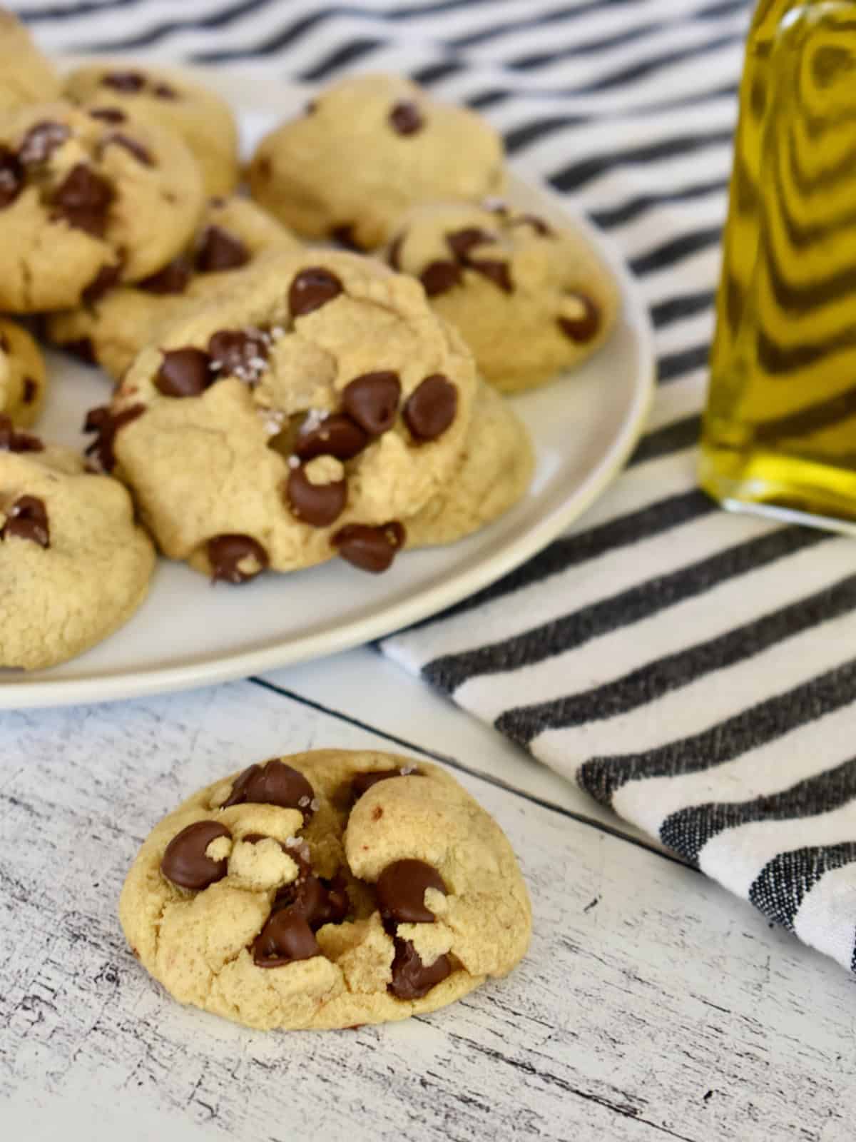 Olive Oil Chocolate Chip Cookies.