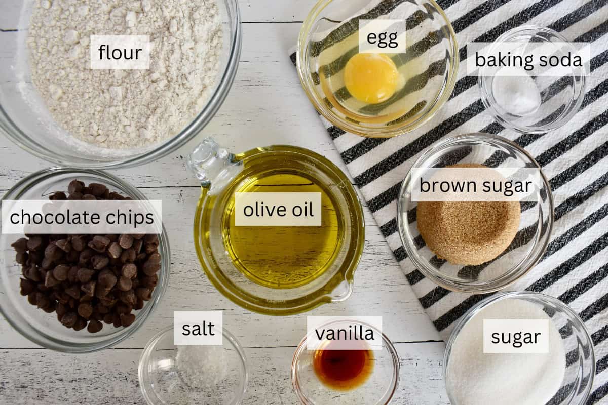 Ingredients for recipe include, flour, egg, sugar, and brown sugar.
