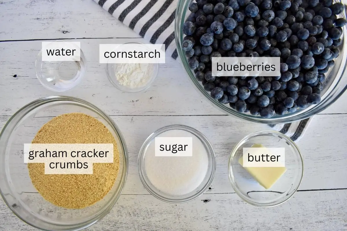 Ingredients for recipe laid out on countertop.