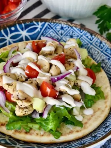 Greek Chicken Pitas recipe.