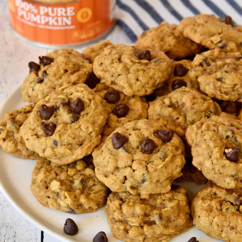 Pumpkin oatmeal chocolate chip cookies recipe.