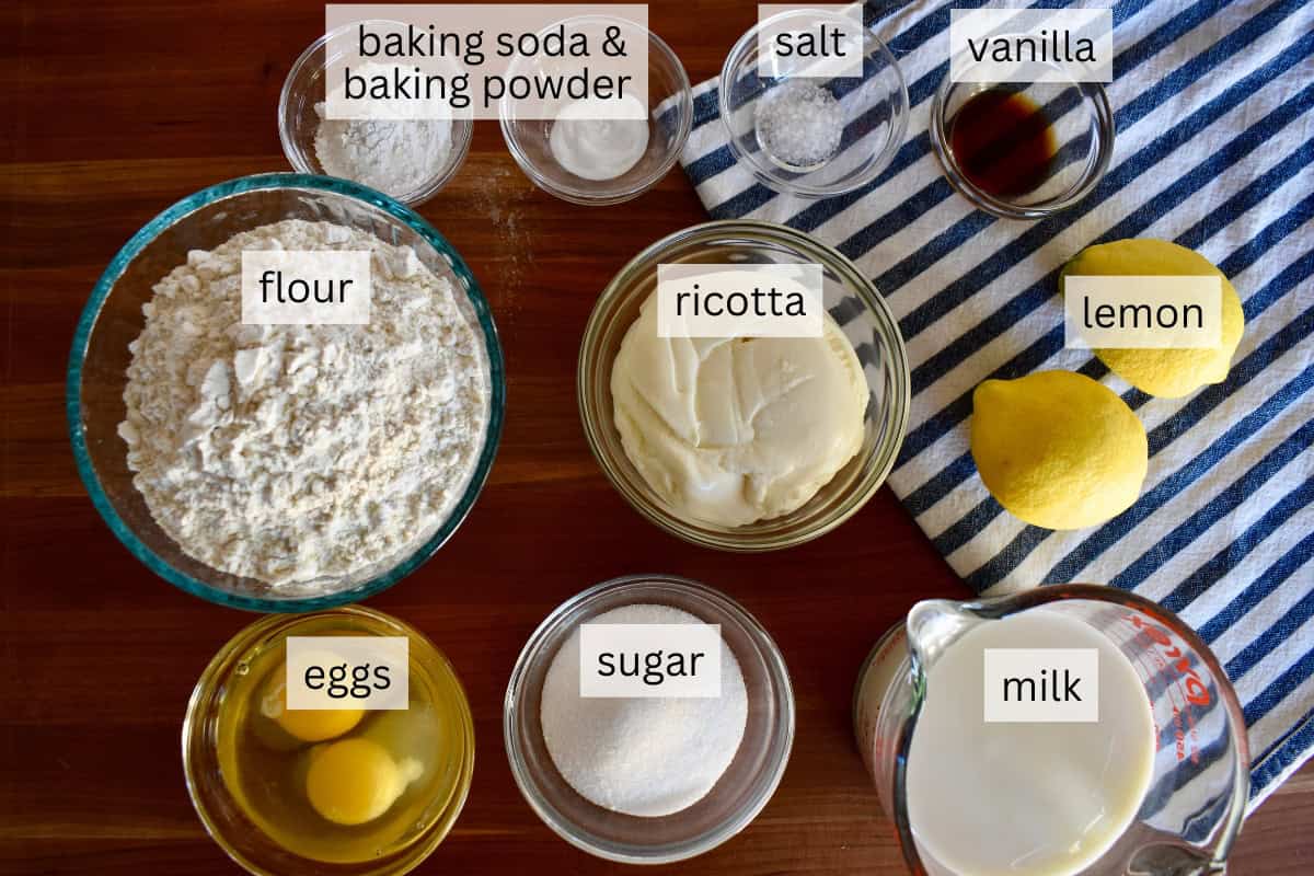 Ingredients include eggs, flour, milk, and sugar.